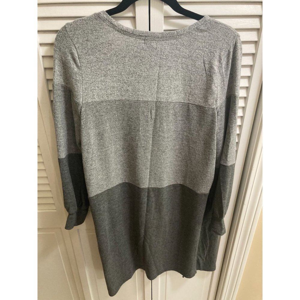 Db Sunday Stretchy Longline Open Front Gray Color… - image 2